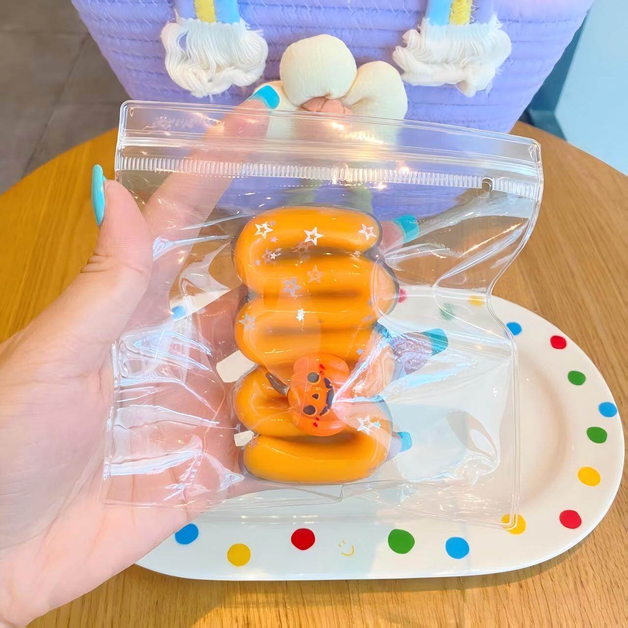 Halloween Orange Snake TPR Squishy