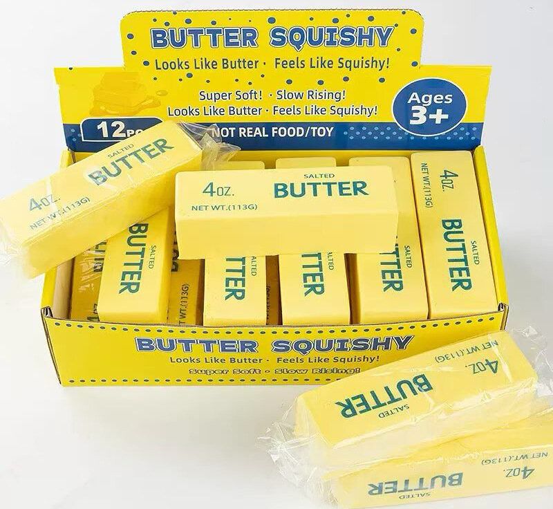 Butter Squishy 12PCS Yellow Display