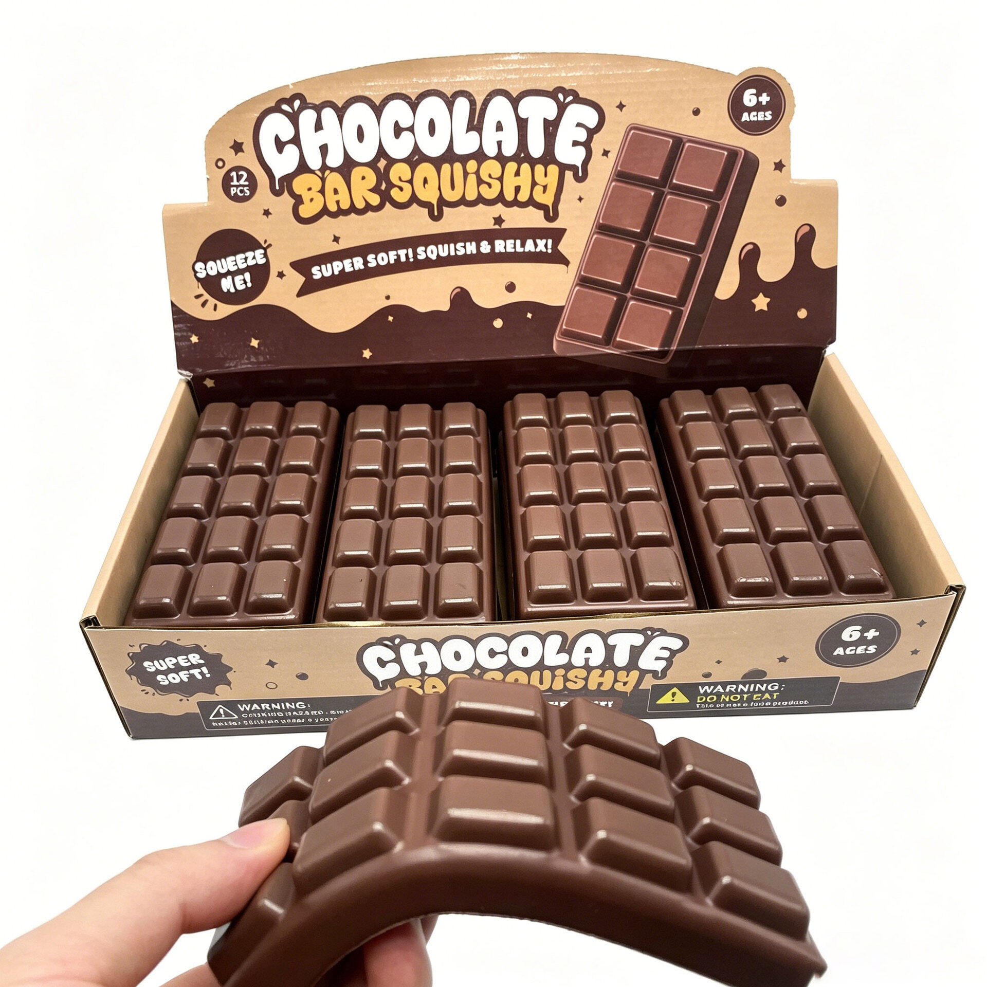 Chocolate Bar Squishy 12PCS