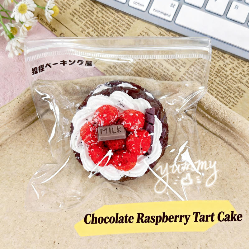 Chocolate Raspberry Tart Cake Squishy