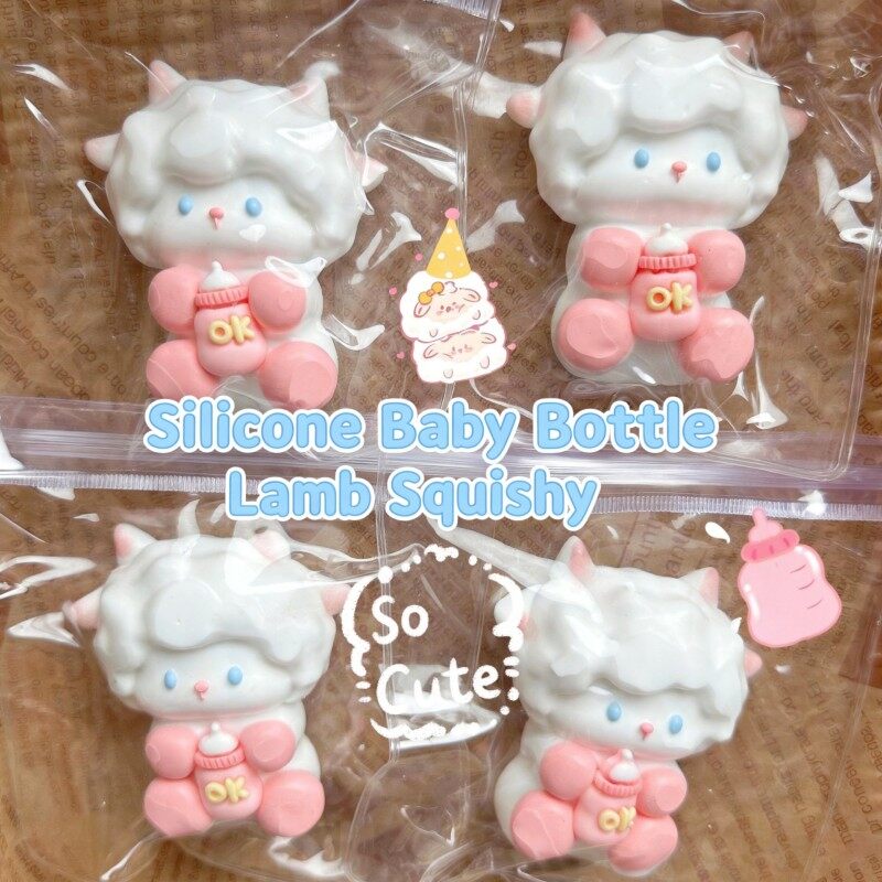 Silicone Baby Bottle Lamb Squishy