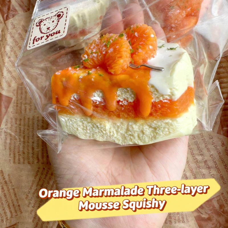 Orange Marmalade Three-layer Mousse Squishy