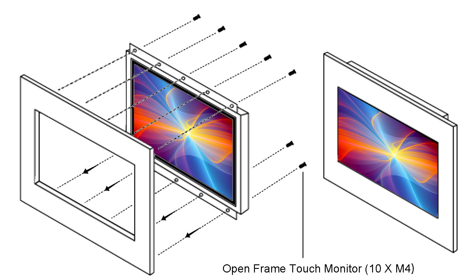 Rear Mount FHD Open Frame thumbnail 4