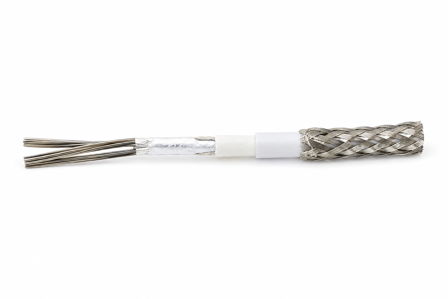 RTD Temperature Measurement Lead T-FGS (Teflon Insulated + Glass Fiber Braided + Copper Wire Braided)