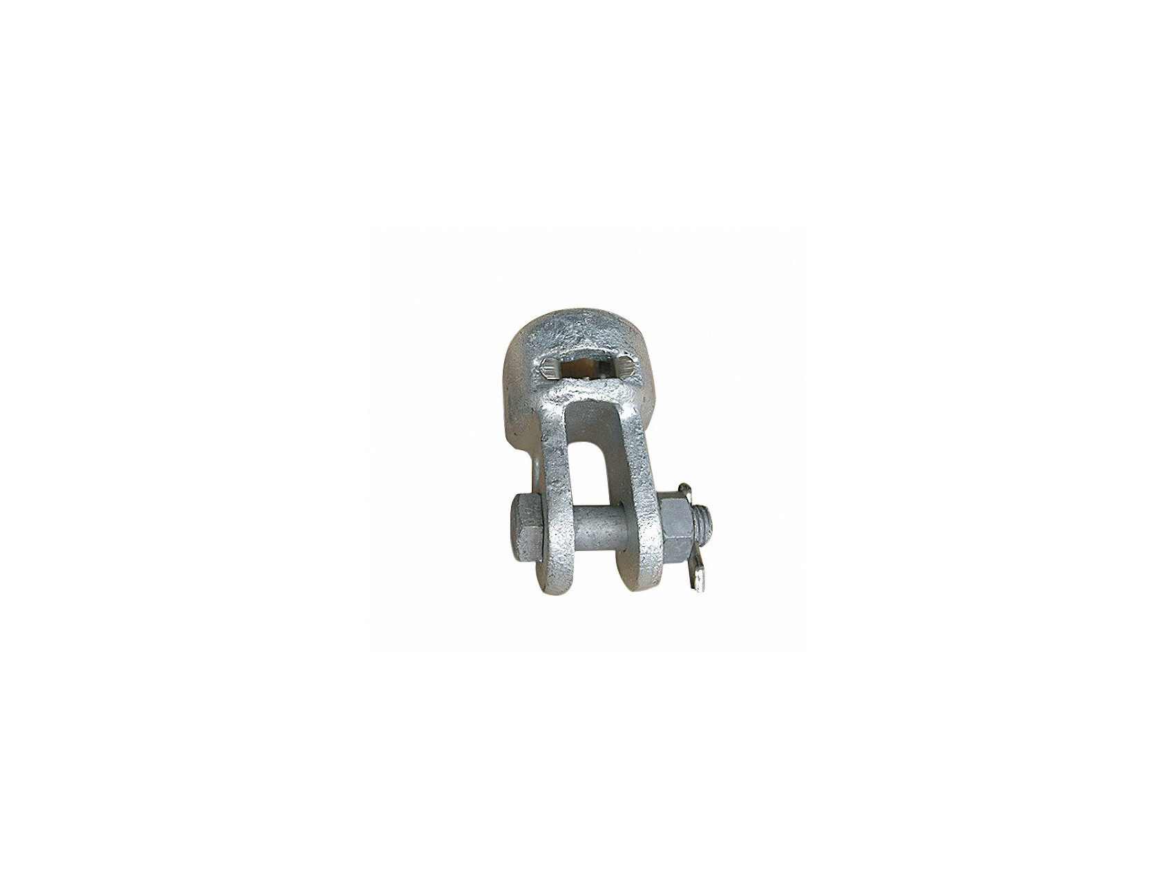 Hot Dipped Galvanized Steel Electric Overhead Line Cable Fittings WS Type Socket Clevis Parallel Clevis 70KN