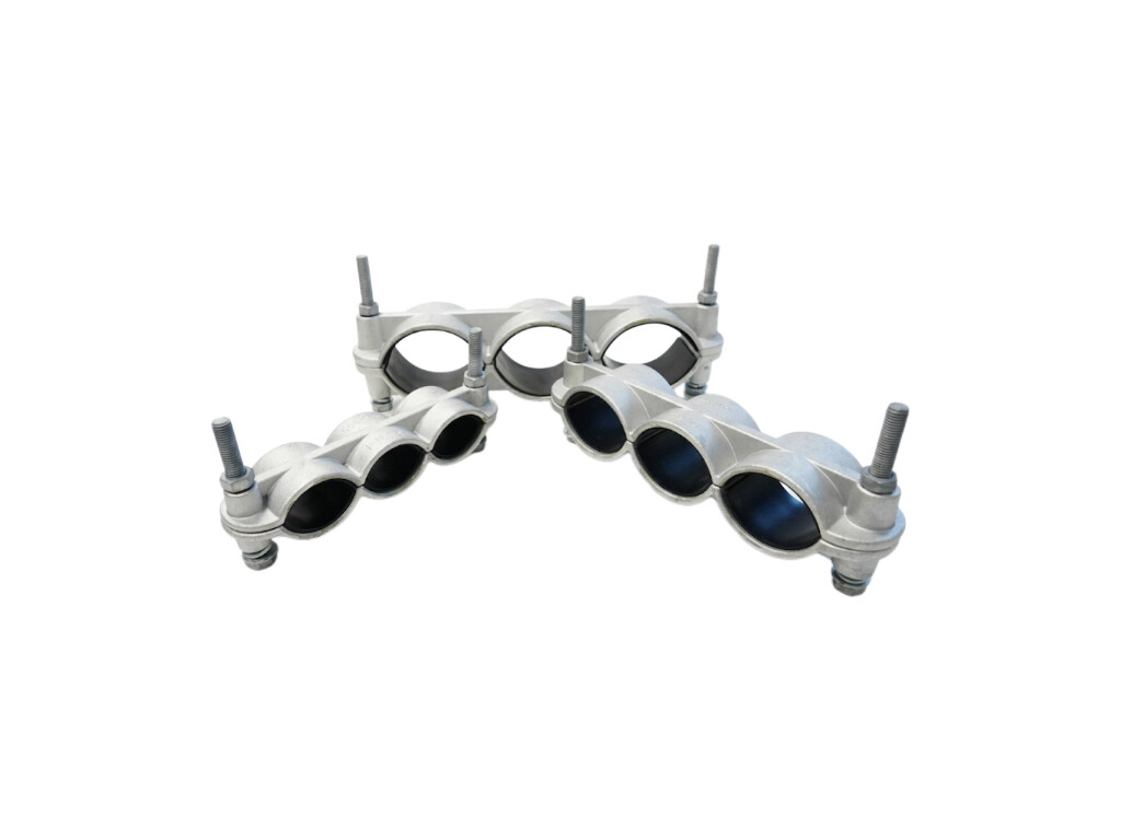 Aluminum Alloy High Voltage Cable Fixing Clamp JGW(2) Corrosion Resistant Adjustable 1 Core Power Cable Clamp