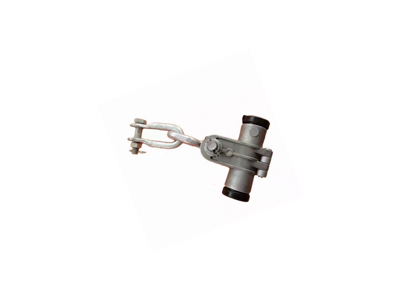XGT Clamp Hot Dip Galvanized Steel FTTH ADSS Aerial Fiber Optic Cable Suspension Clamp With Rubber Pad Overhead Line Fitting