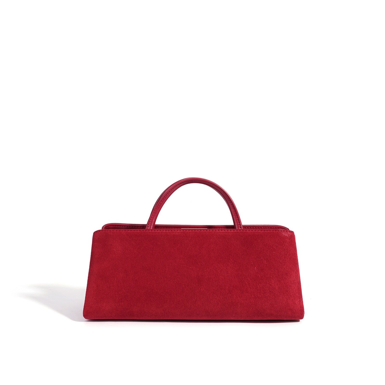 Suede Square Clutch & Pillow Bag