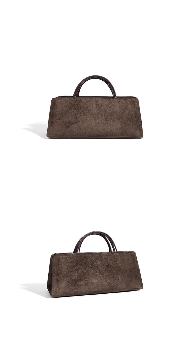 Suede Square Clutch & Pillow Bag