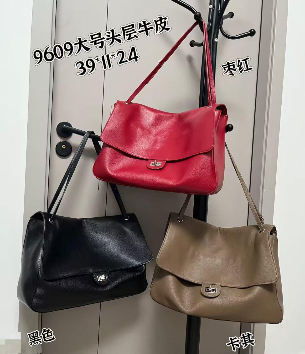 Women's Genuine Leather Shoulder Bag - Classic Chanel Style, Versatile 2026 New Arrival, Top-Grain Cowhide Fashion Commuter Crossbody Bag
