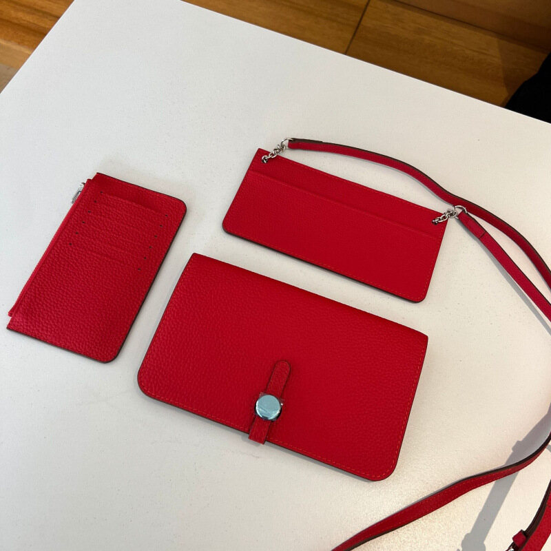 3-in-1 Wallet, Passport Holder & Phone Case – Large Capacity Genuine Leather Women's Clutch