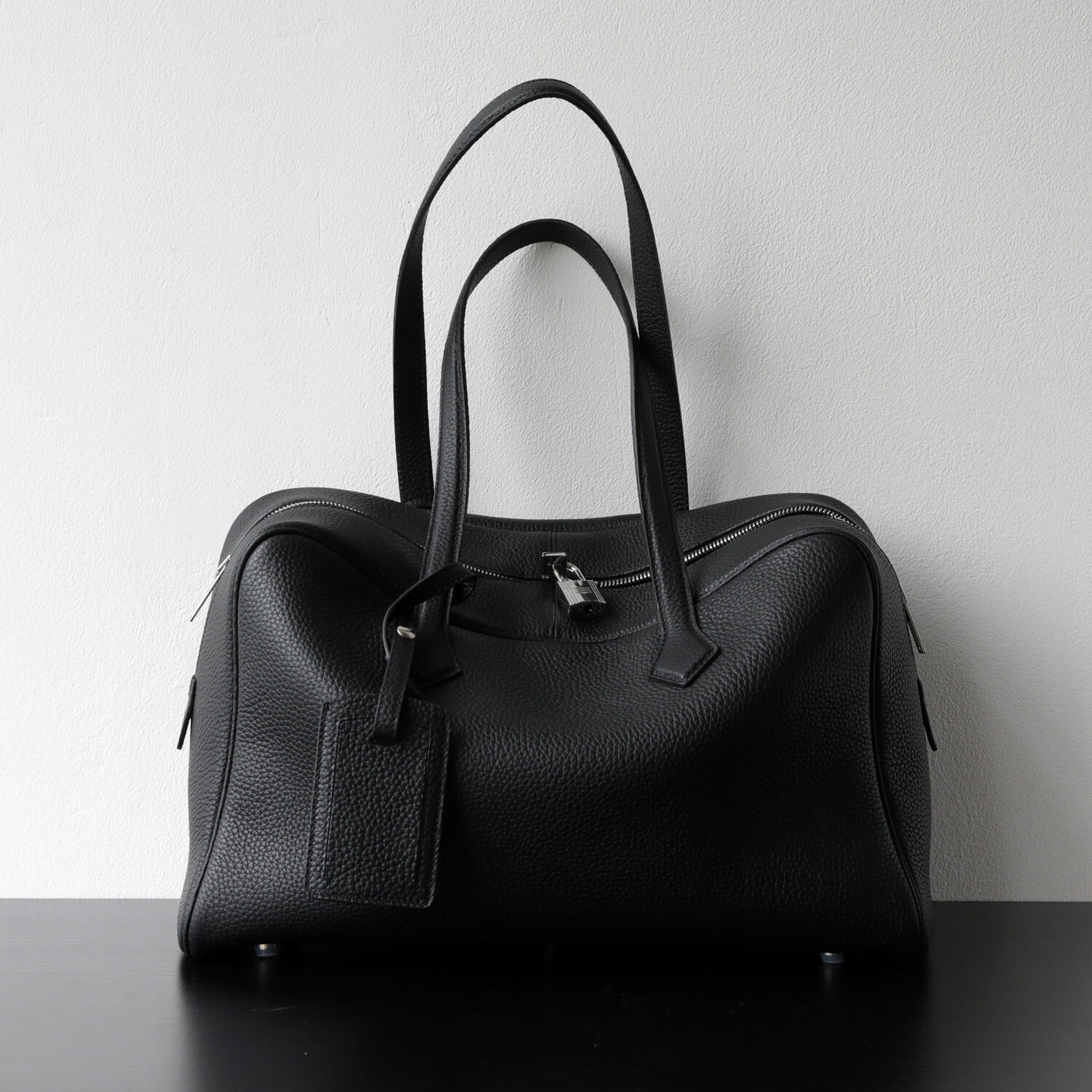 Premium Top-Grain Leather Boston Bag for Women – Minimalist Tote & Shoulder Purse