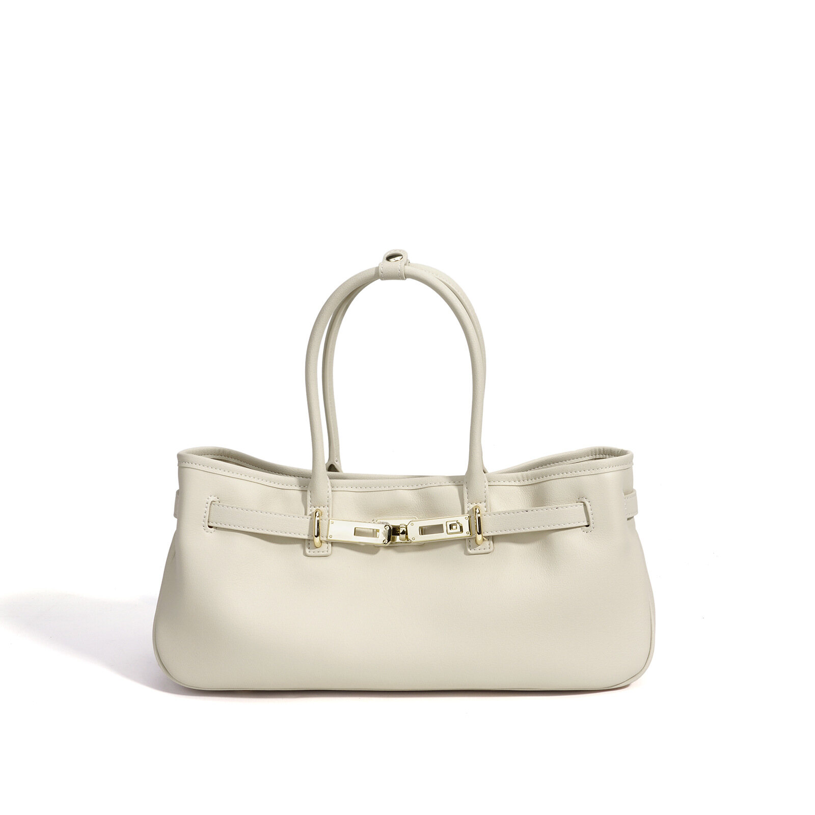 Leather Baguette Bag