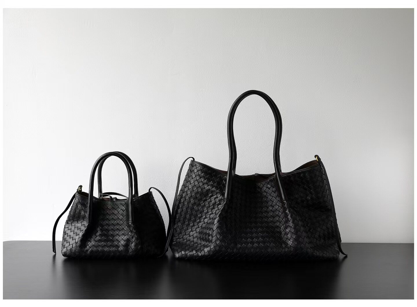 Niche Luxury Handwoven Leather Tote Bag for Women – Spacious Commute & Everyday Shoulder or Underarm Bag