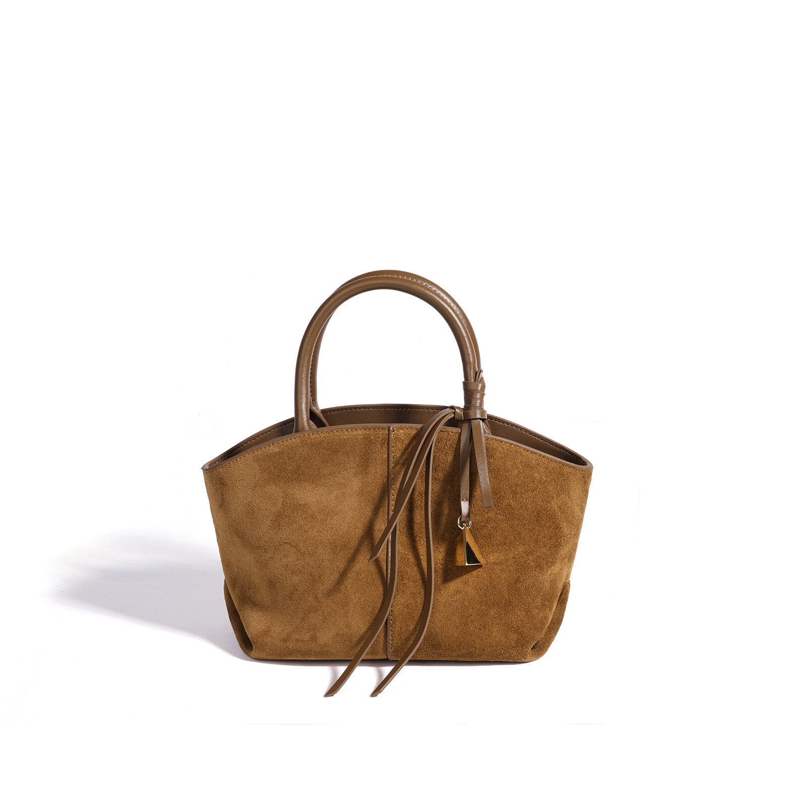 Suede Dumpling Handbag