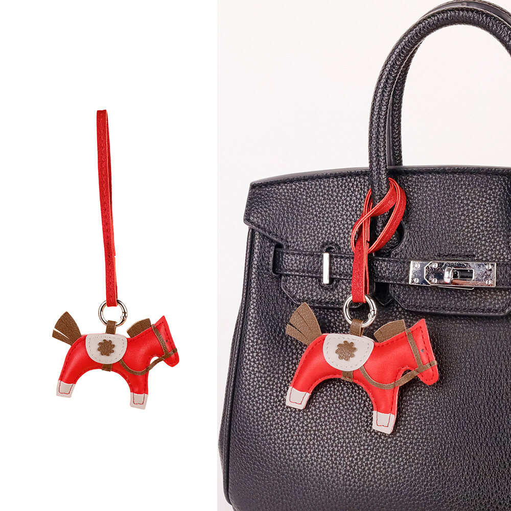 Leather Pony Keychain