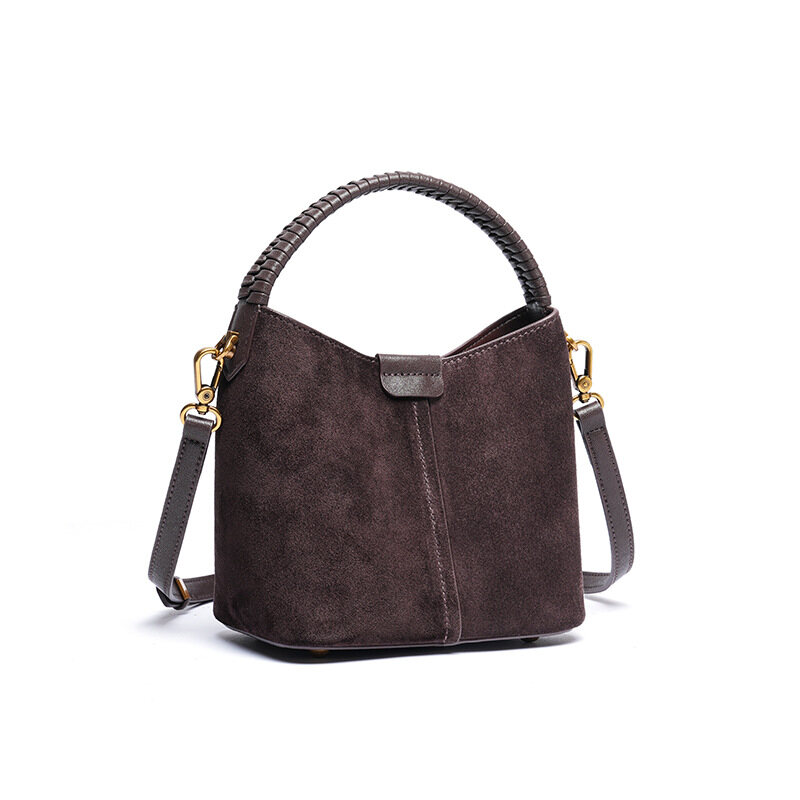 Women's Bucket Bag 2026 New Autumn/Winter Genuine Leather Shoulder & Handbag, Premium Commute Crossbody