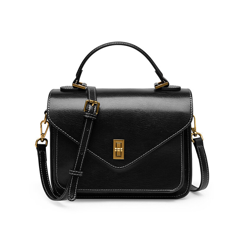 Women's Leather Tote Bag 2026 – New Premium Genuine Veg-Tanned Calfskin, Minimalist & Stylish, Handheld/Shoulder/Crossbody Messenger Style