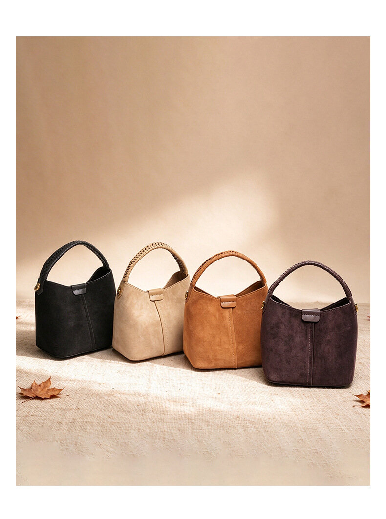 Women's Bucket Bag 2026 New Autumn/Winter Genuine Leather Shoulder & Handbag, Premium Commute Crossbody