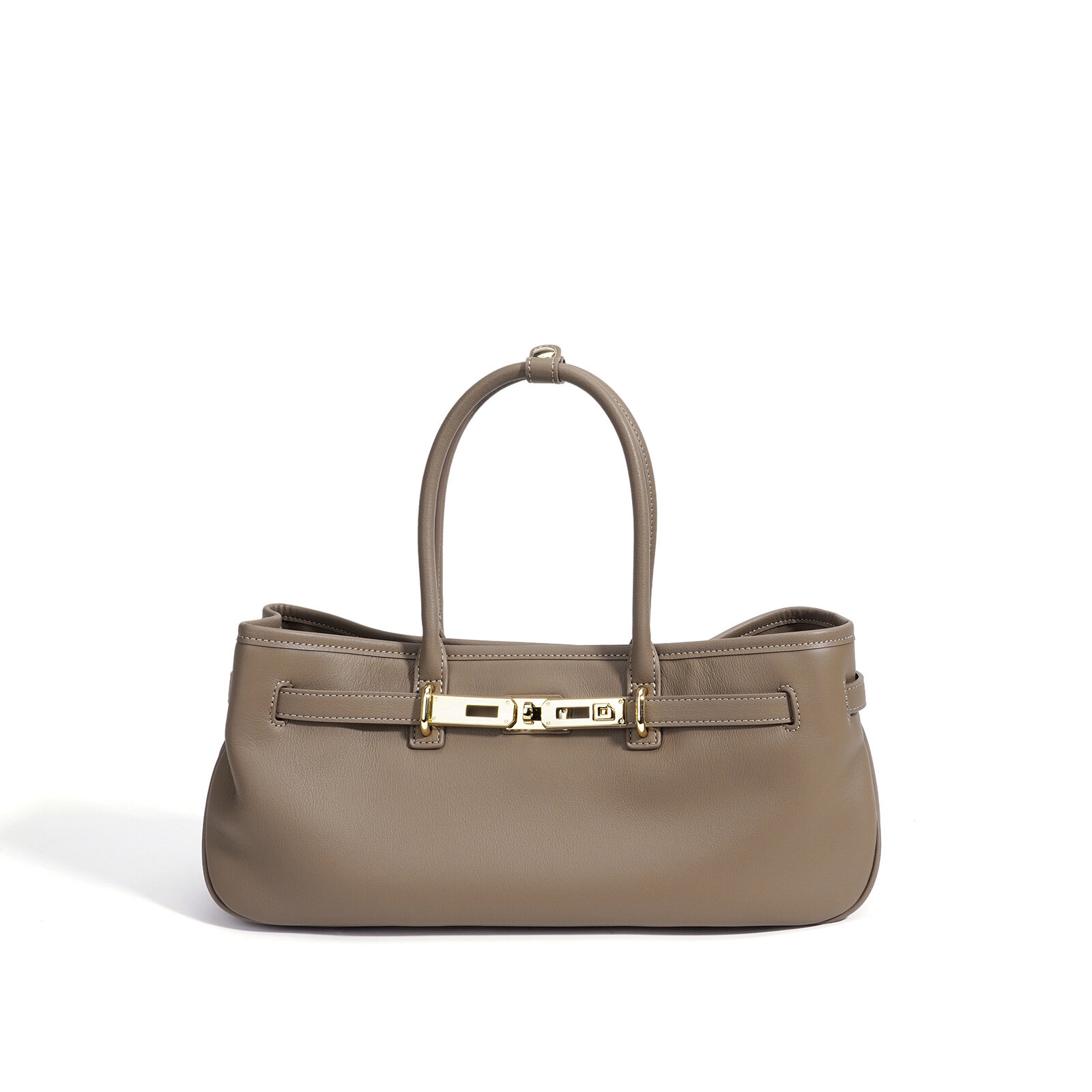 Leather Baguette Bag