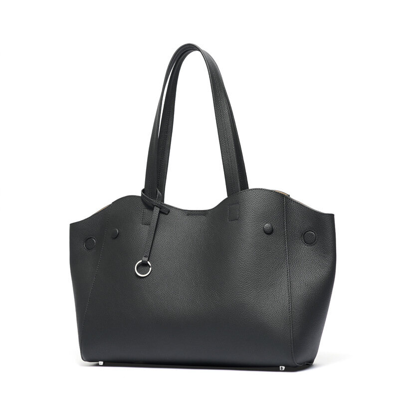 Premium Leather Business Tote Bag for Women – Large Capacity, Multi-Functional Laptop Shoulder & Handbag with Wing Design