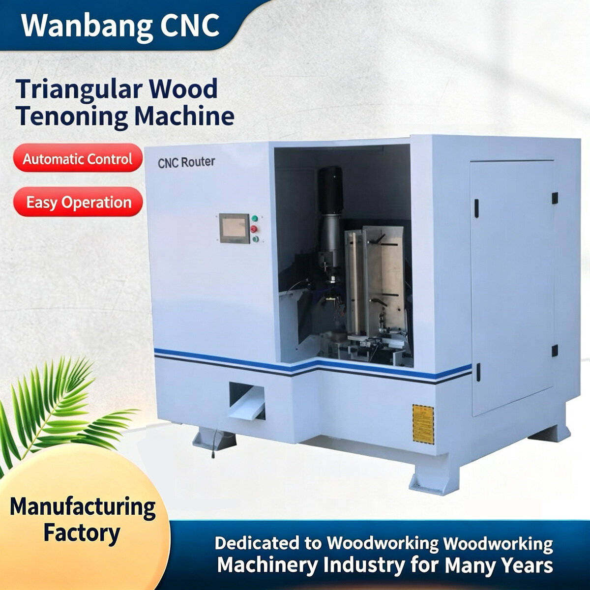 Woodworking Machinery: Tenon Machine, Triangular Wood Cutting Machine, Furniture Table and Chair Aut