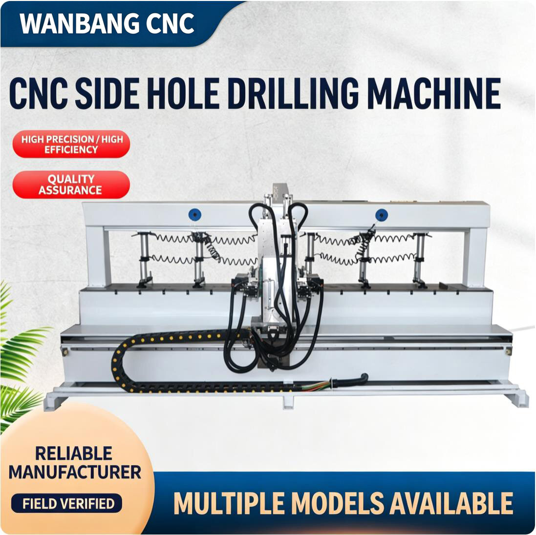 Intelligent woodworking machinery, CNC side hole machine, panel solid wood furniture mortise gallery view 1
