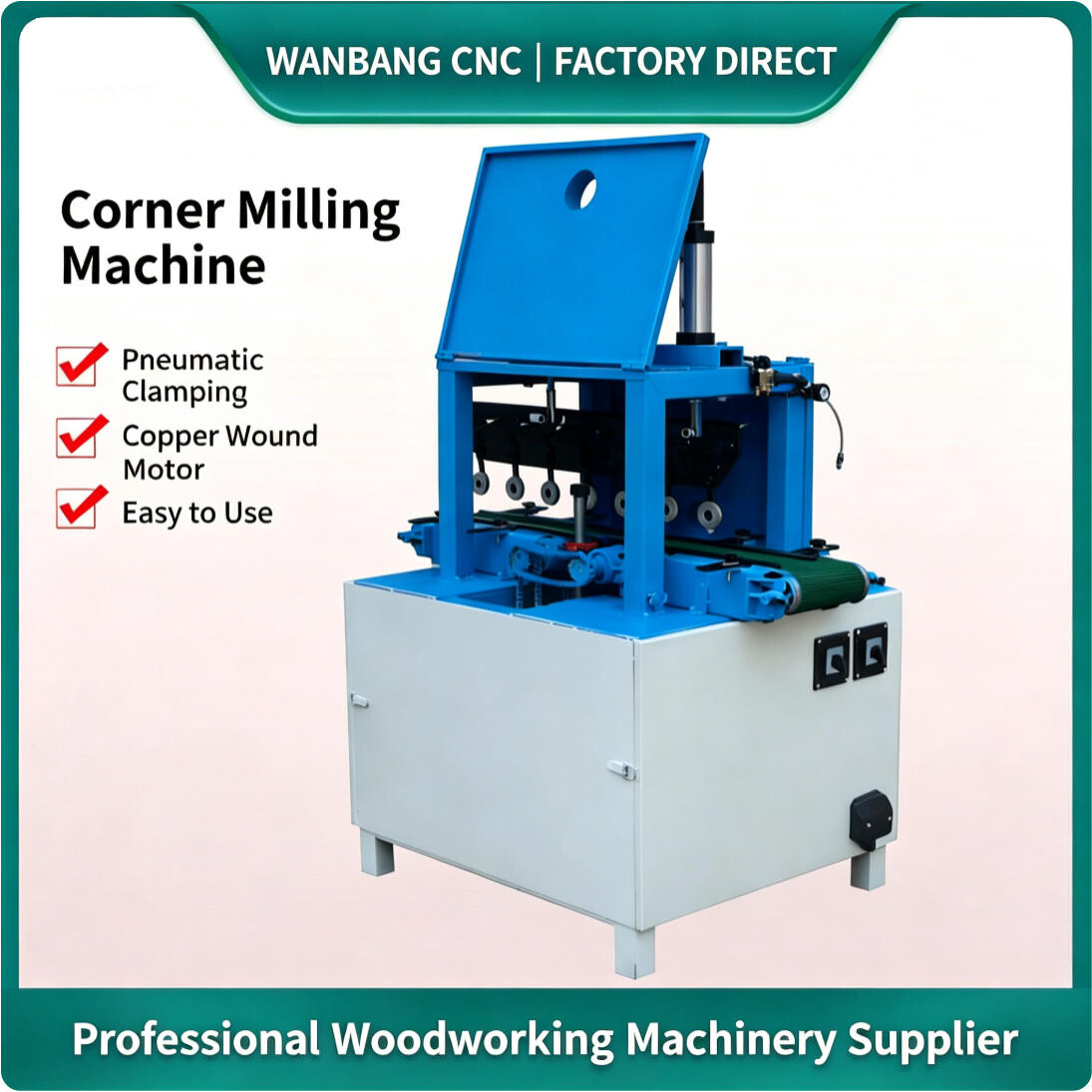 CNC Milling Angle Machine for Multi-layer Board, Wood Panel Edge Trimming and Grooving Machine gallery view 2