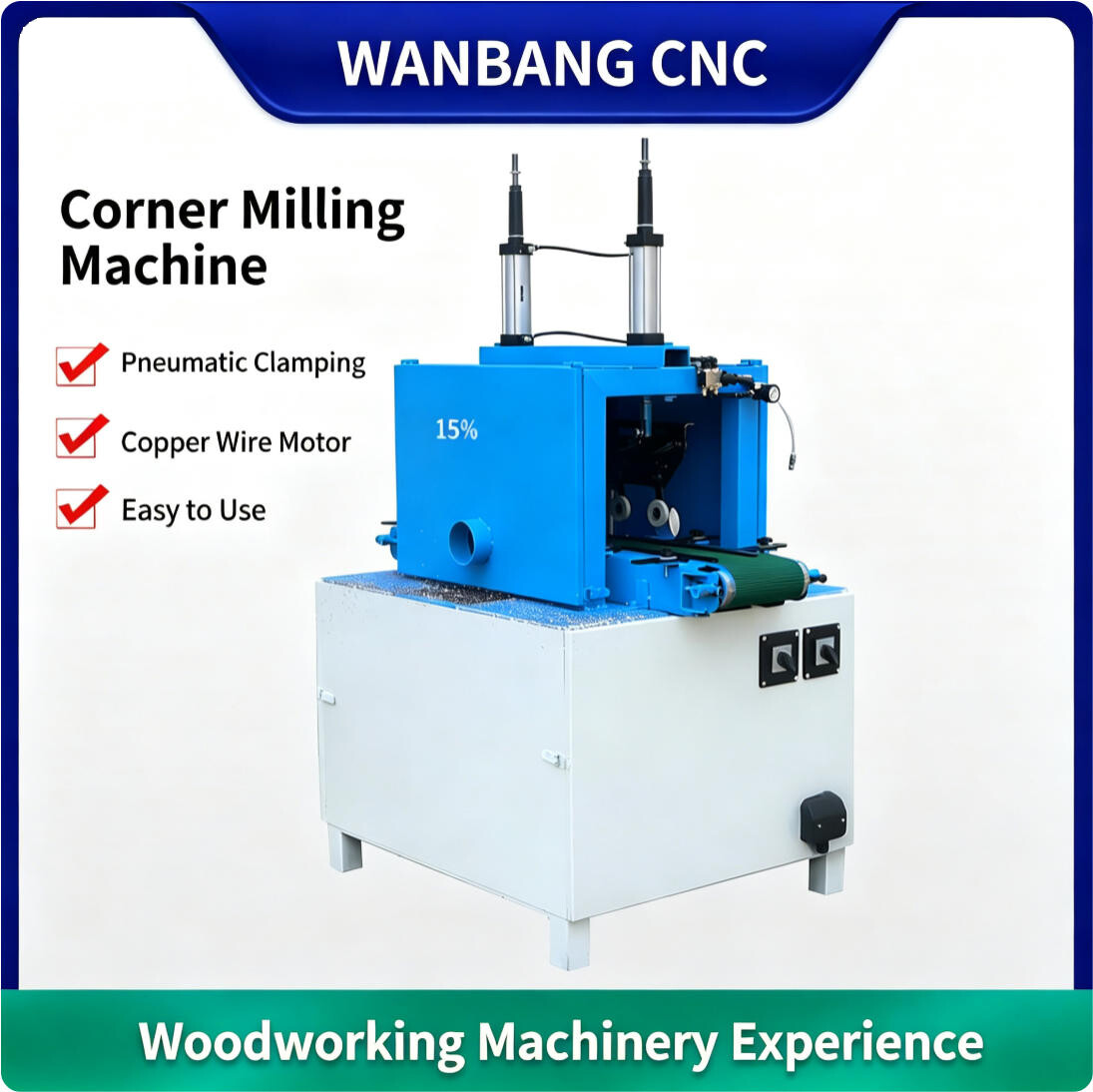 CNC Milling Angle Machine for Multi-layer Board, Wood Panel Edge Trimming and Grooving Machine gallery view 4