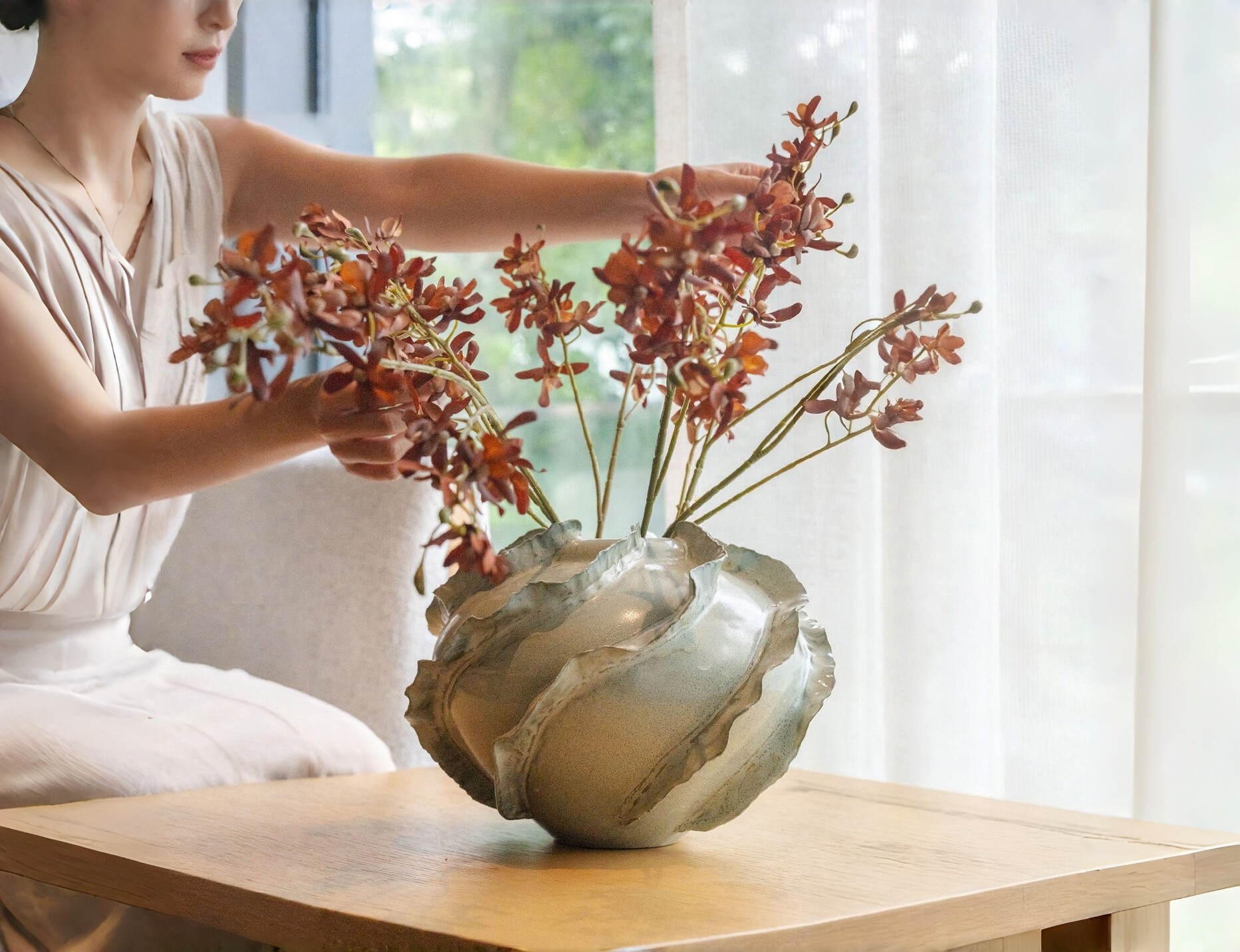Provence-style living room vase