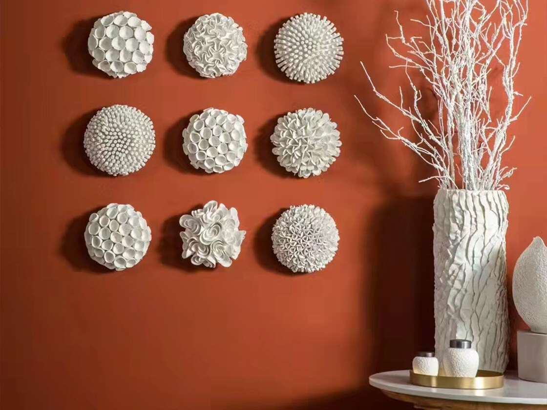 Round Ceramic Wall Decor