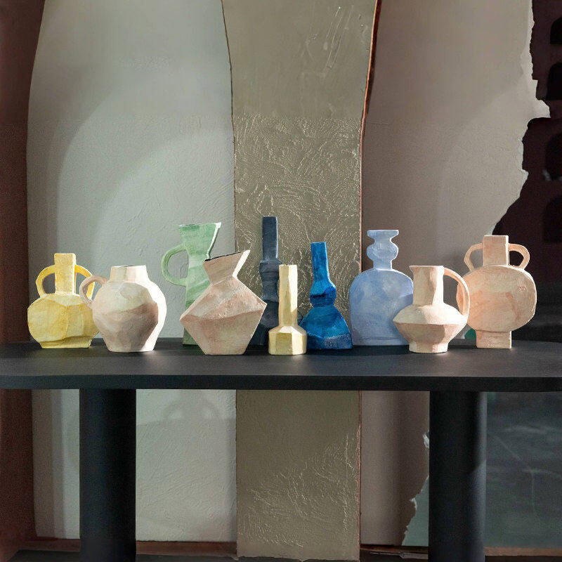 Oil Painting Style Ceramic Vase Ornament