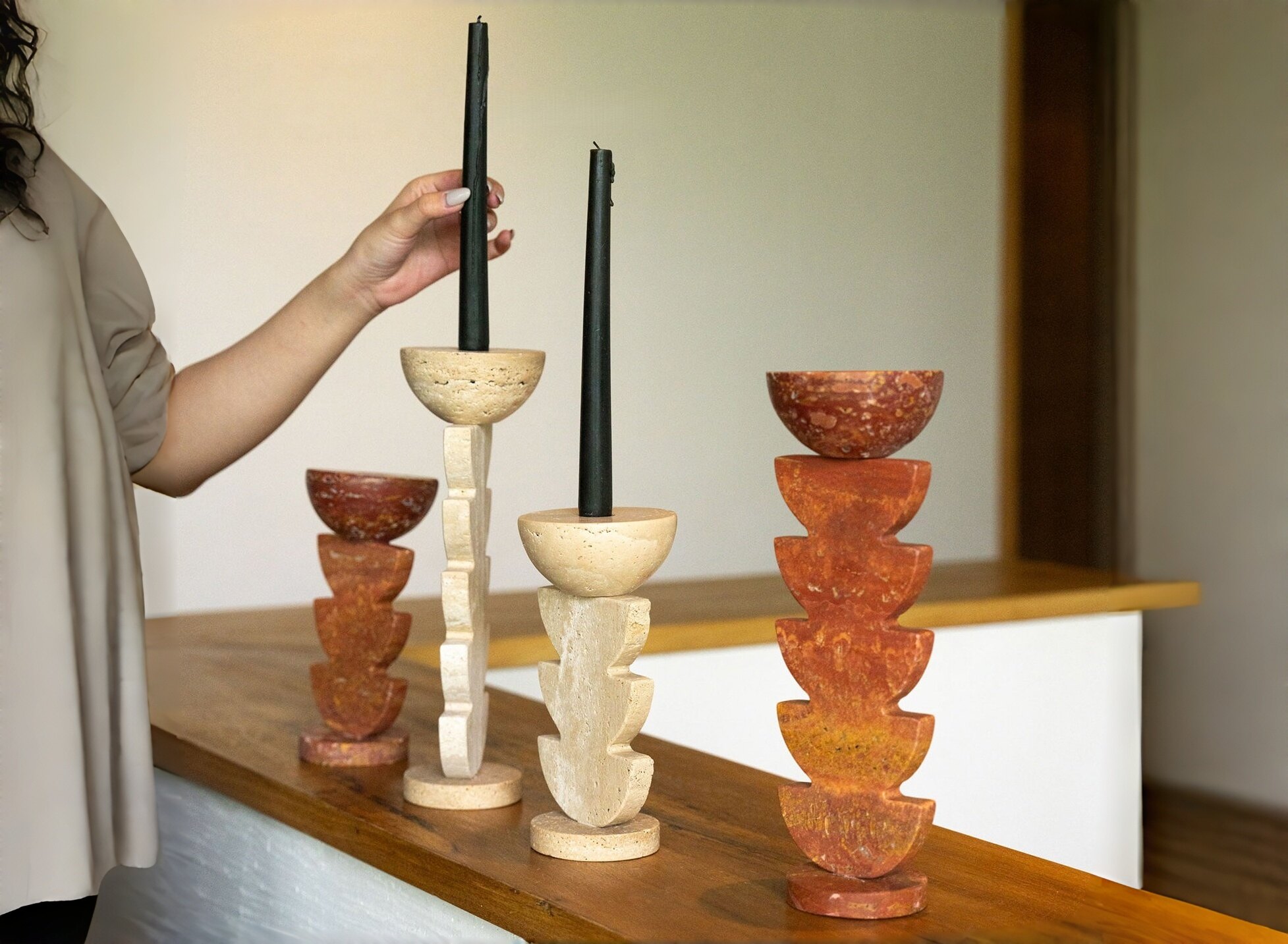 Marble Candle Holder