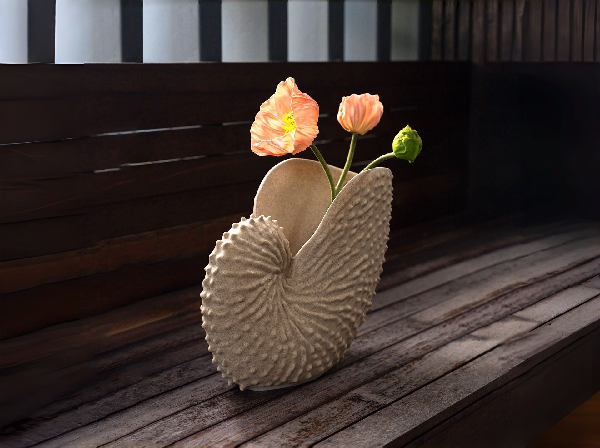 Shell Ceramic Vase