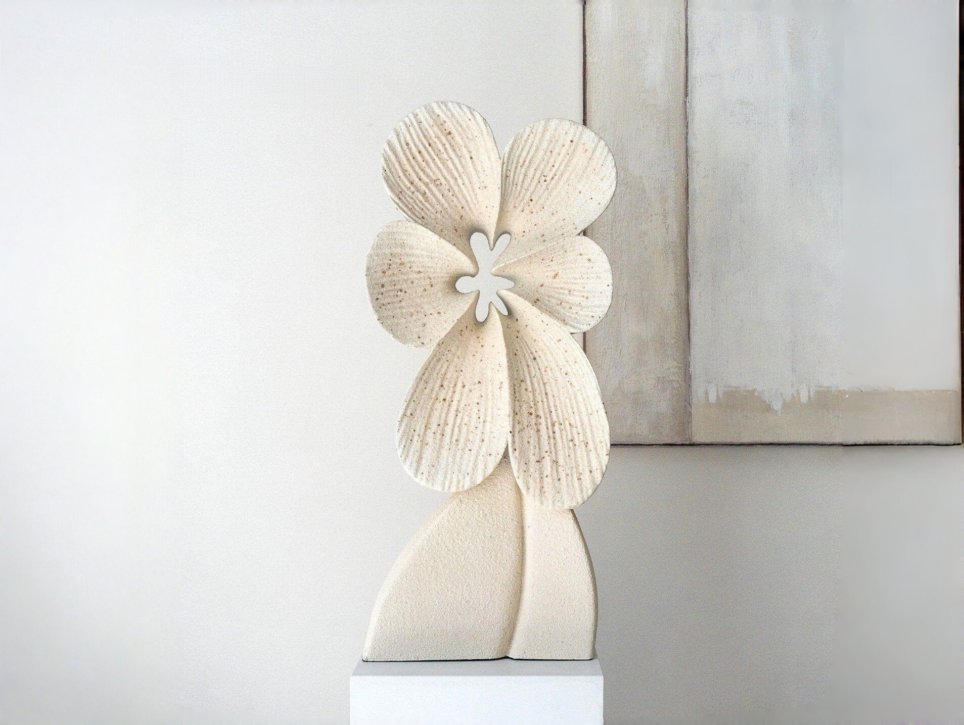 Modern Flower Language Sculpture