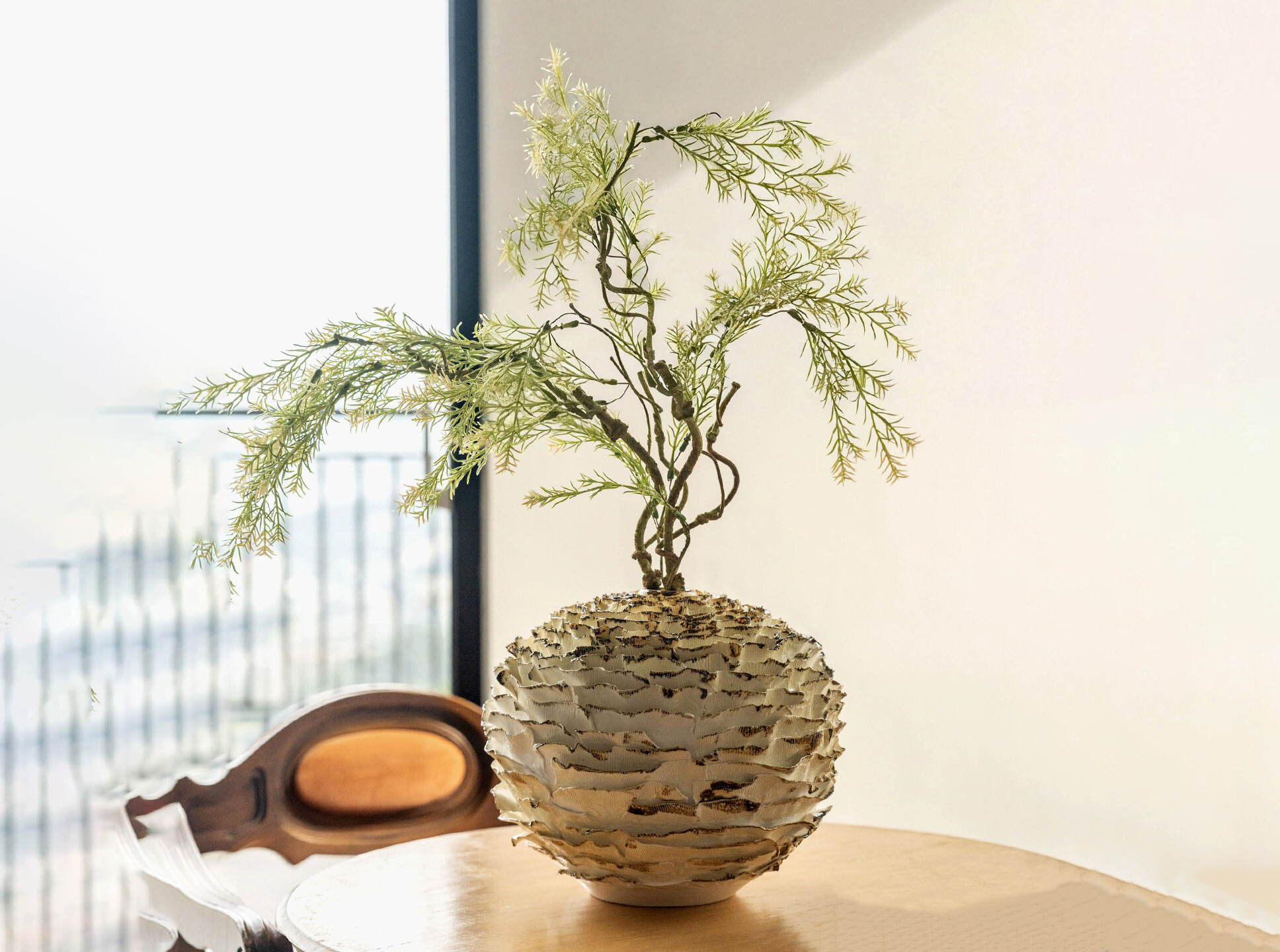 Hand-pleated Artistic Vase