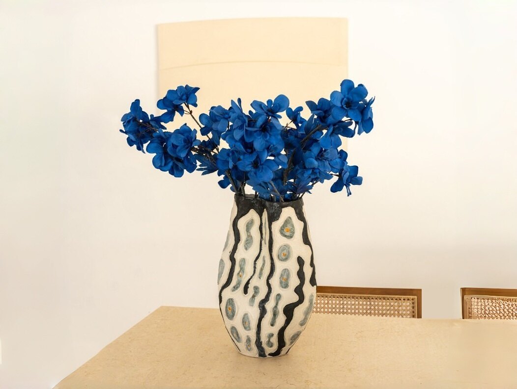 French Clay Handcrafted Vase