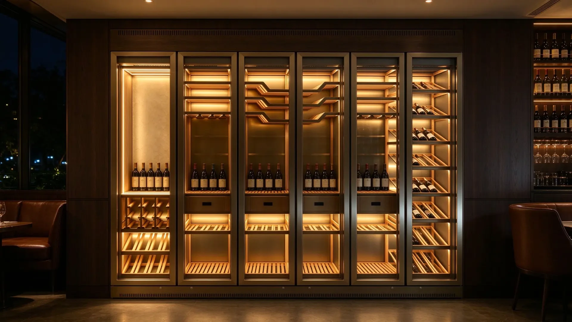 6-Column Built-in Wine Cooler