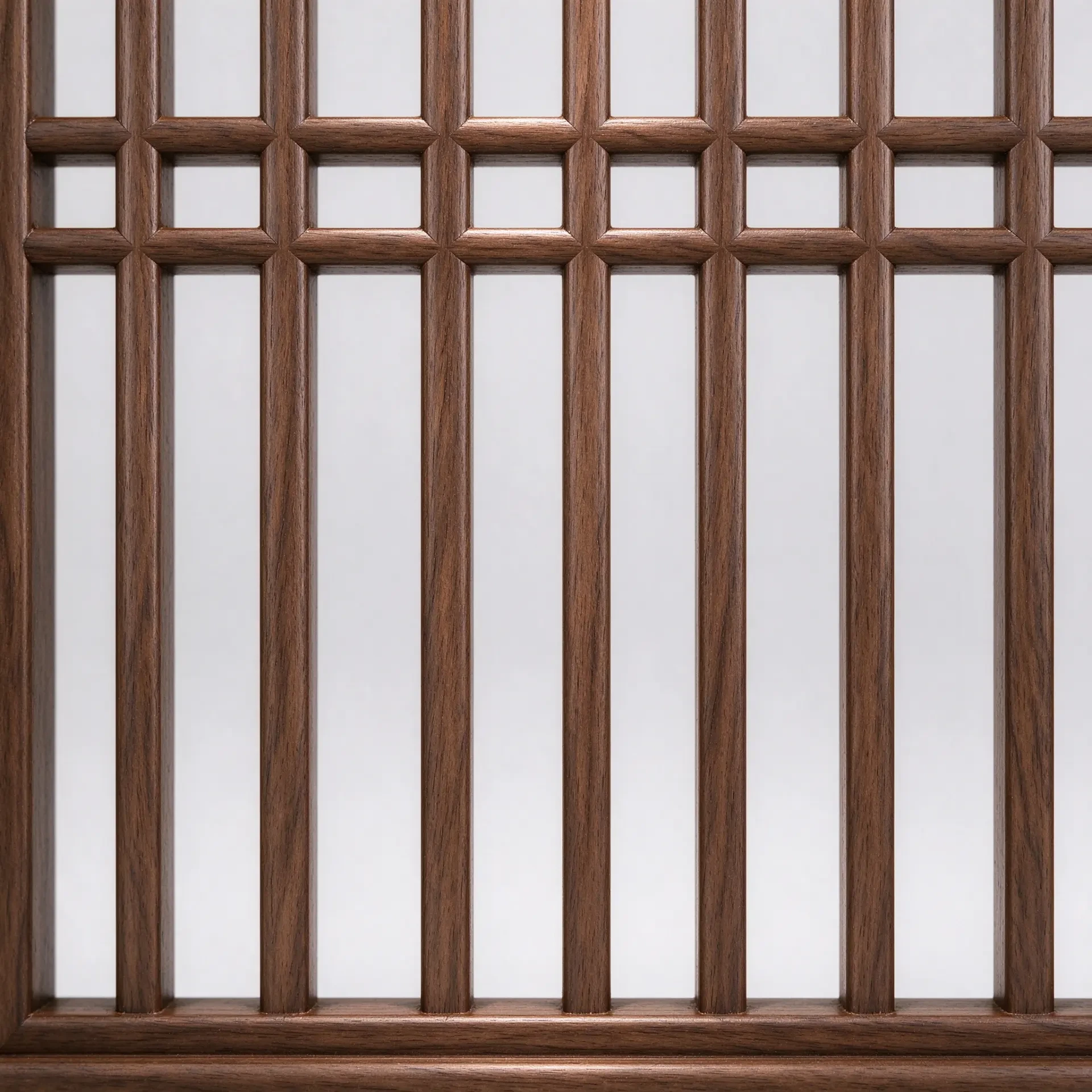 Chinese Solid Wood Lattice Carved Screen 4