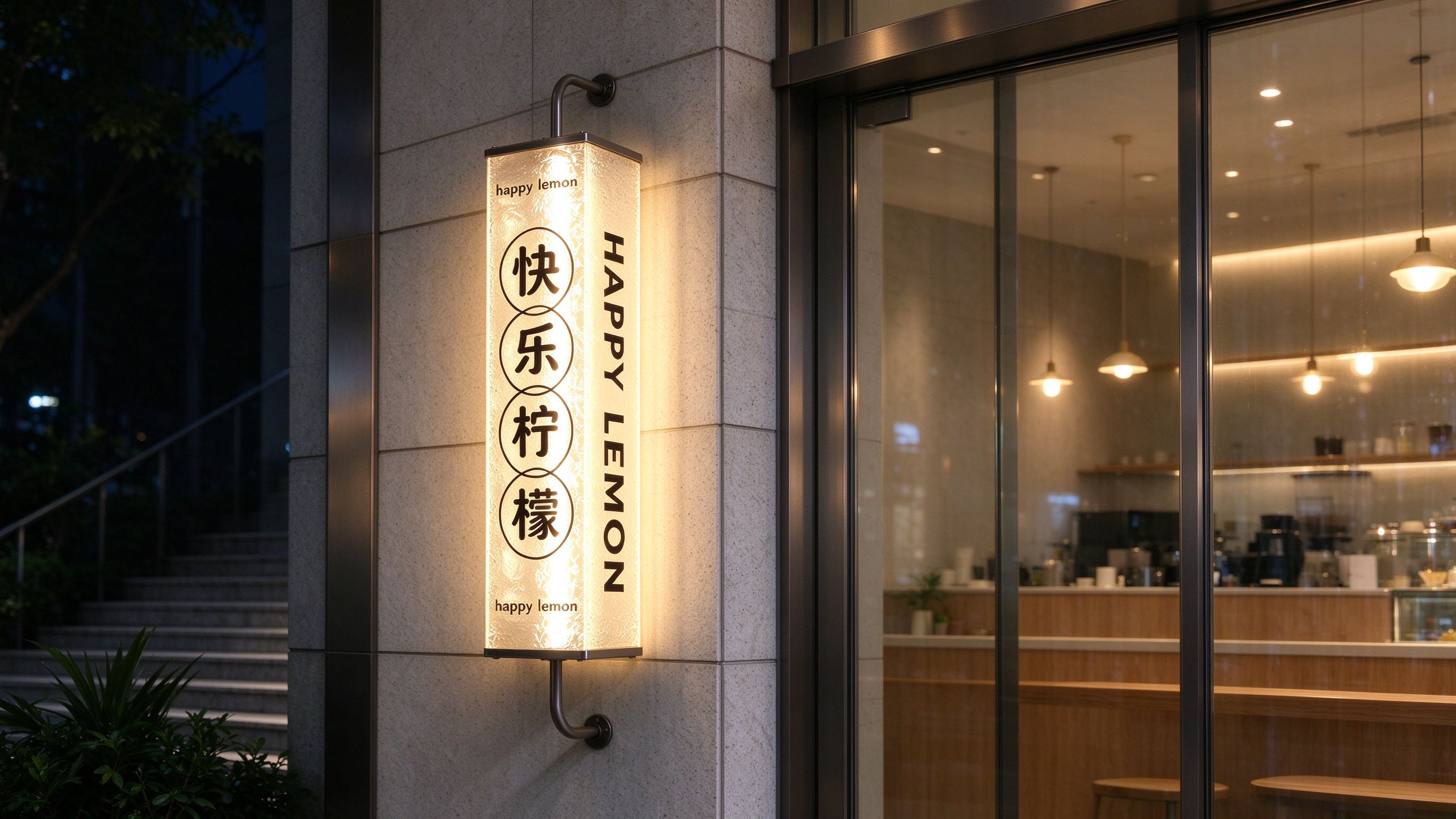 Vertical Lightbox Sign