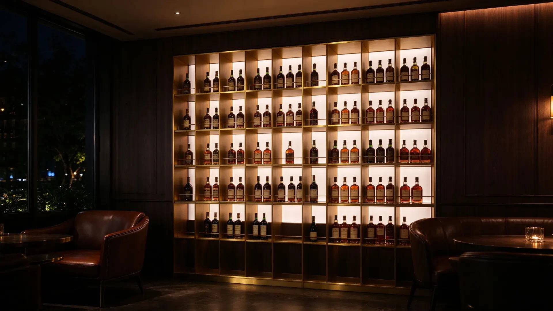 Metallic Glow Wine Cabinet