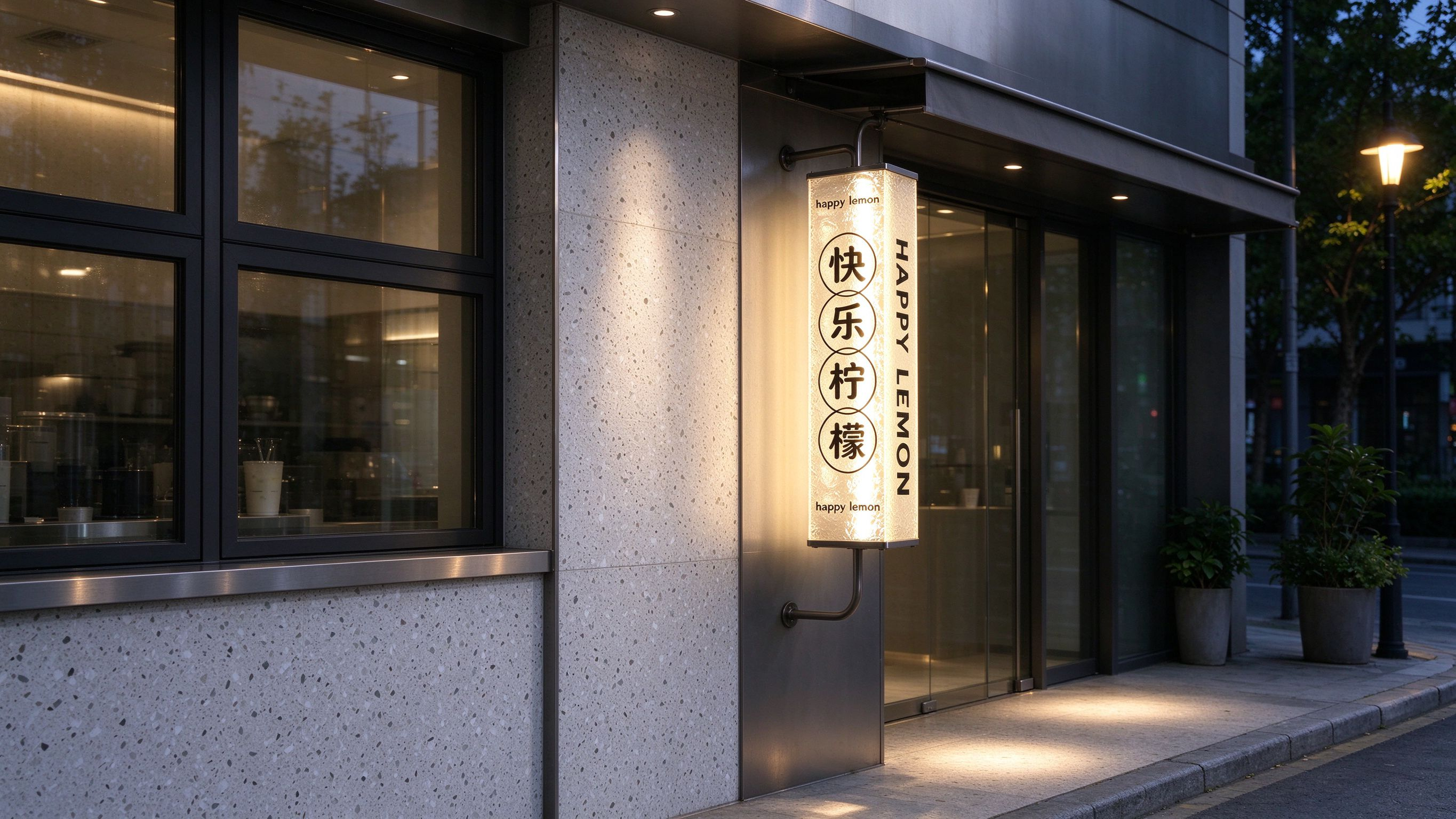 Vertical Illuminated Signboard 1