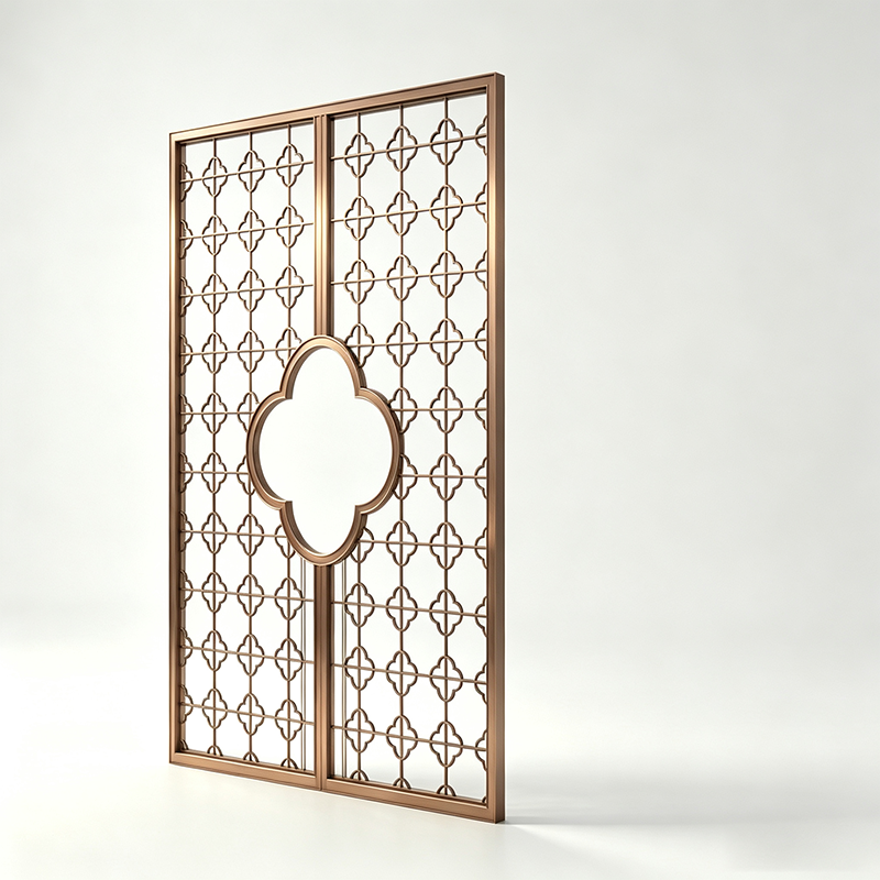 Laser-cut metal screen