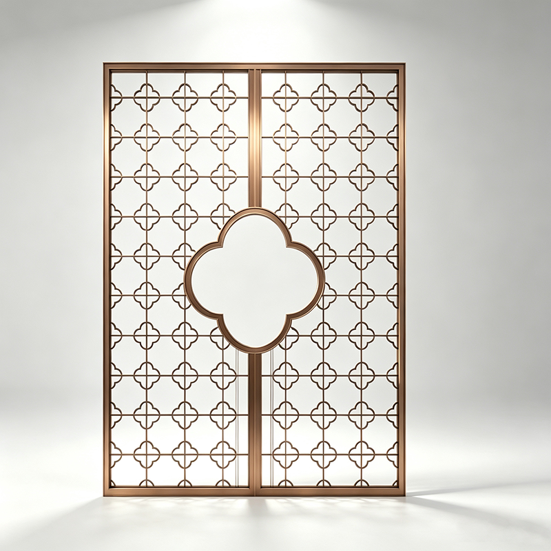 Laser-cut metal screen