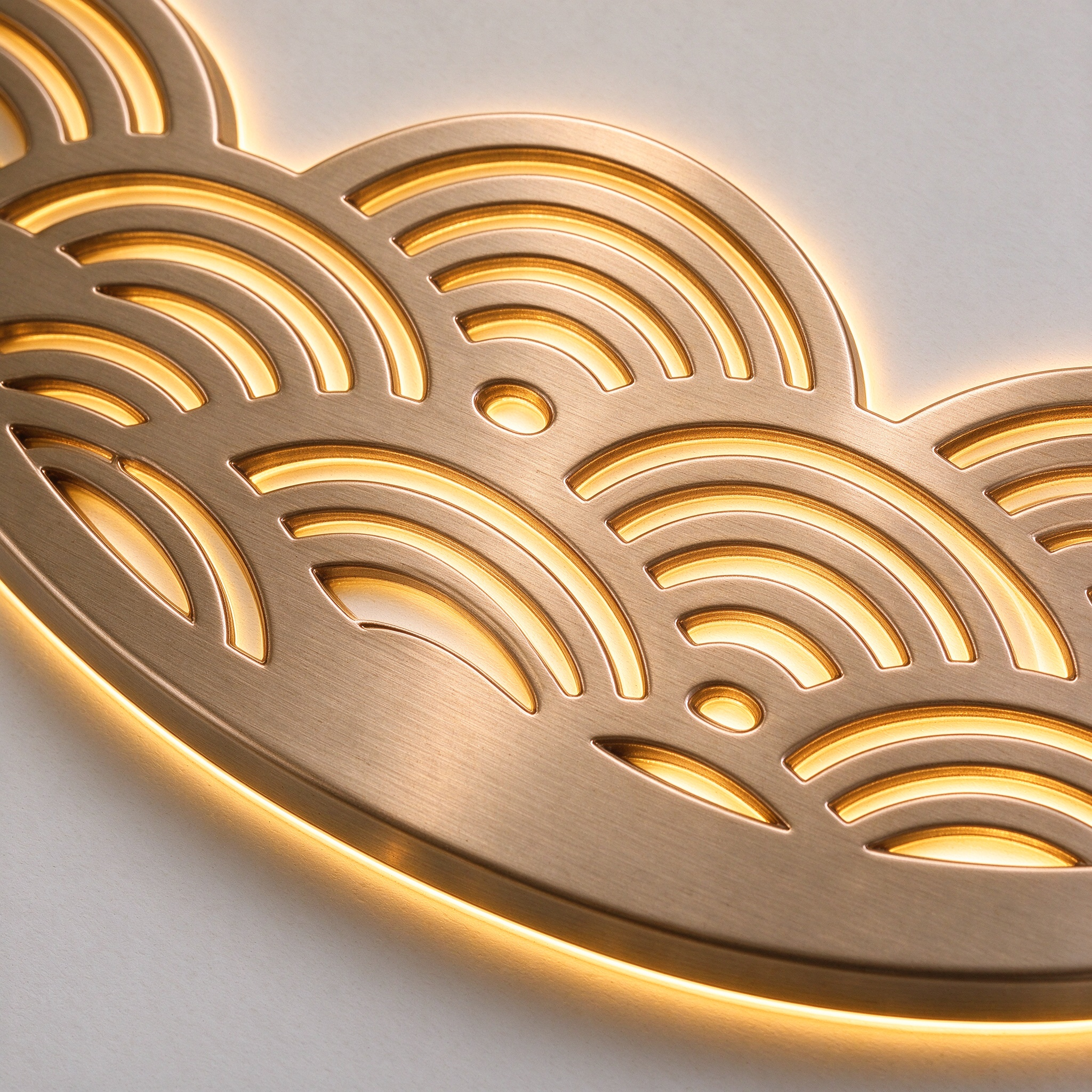Metallic glowing logo text 5
