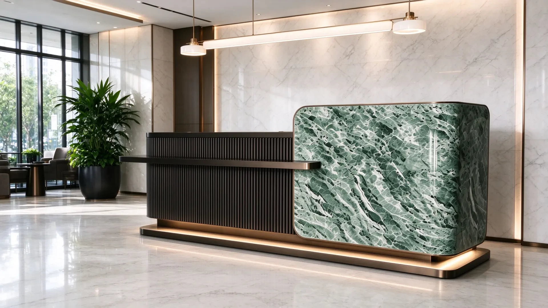 Light Luxury Reception Desk 2