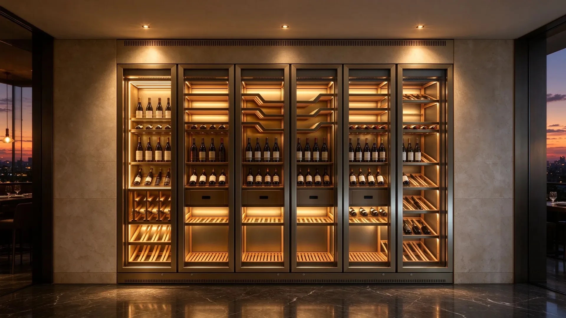 6-Column Built-in Wine Cooler 2