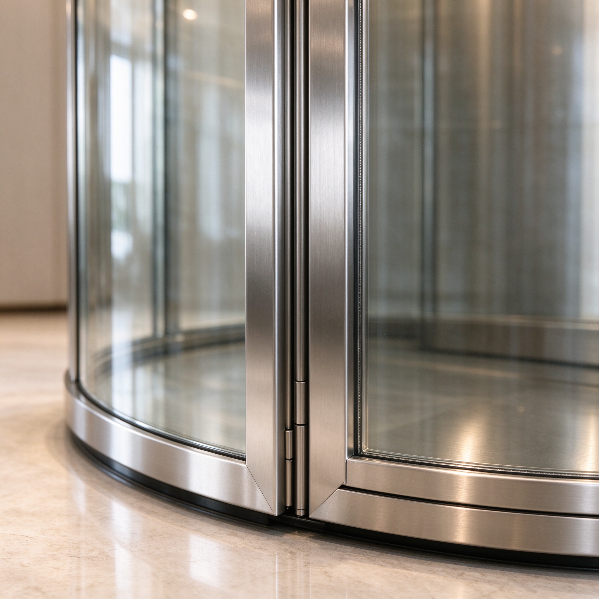 360° Cylindrical Glass Wine Cabinet 4