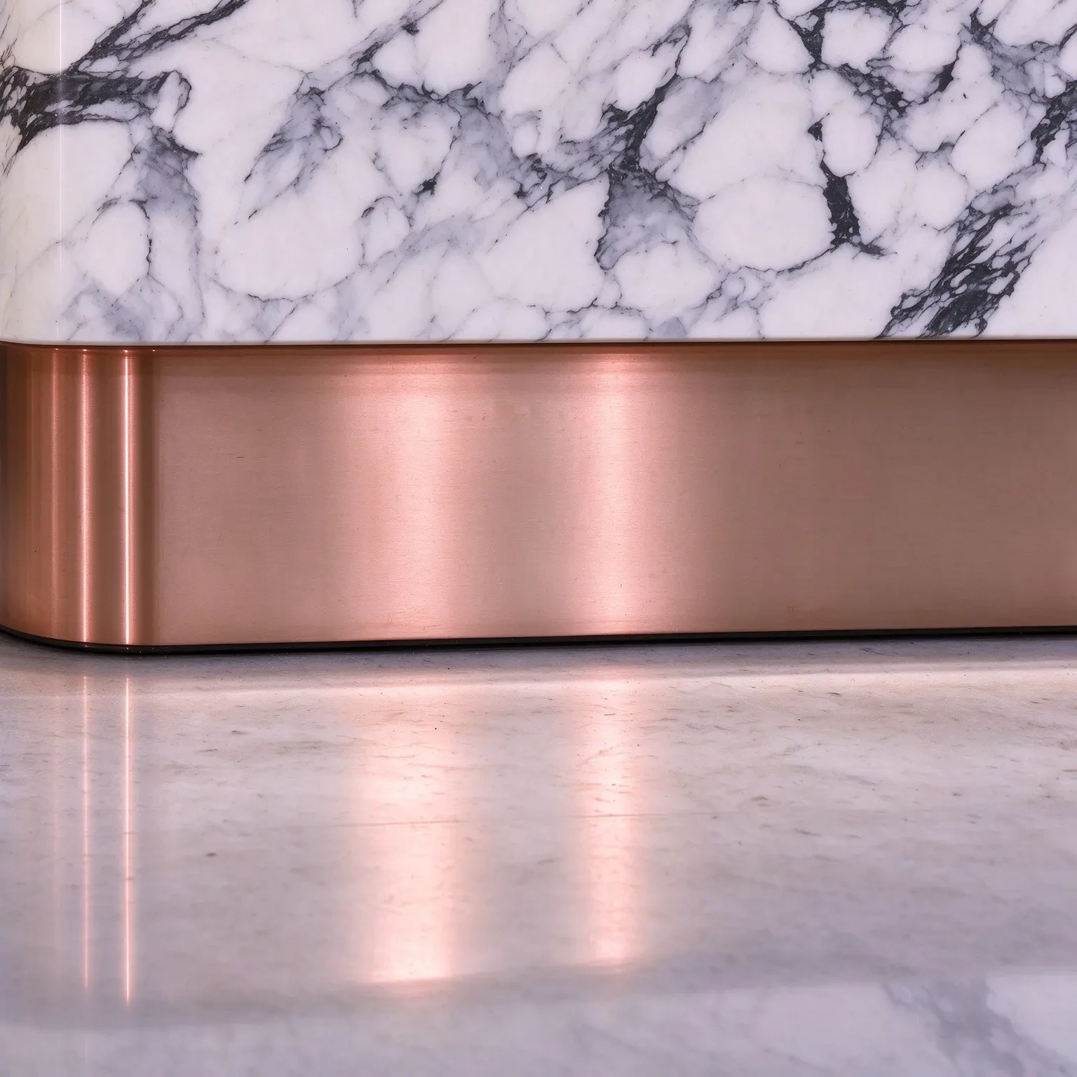 Bulgari White Marble Reception Desk 4
