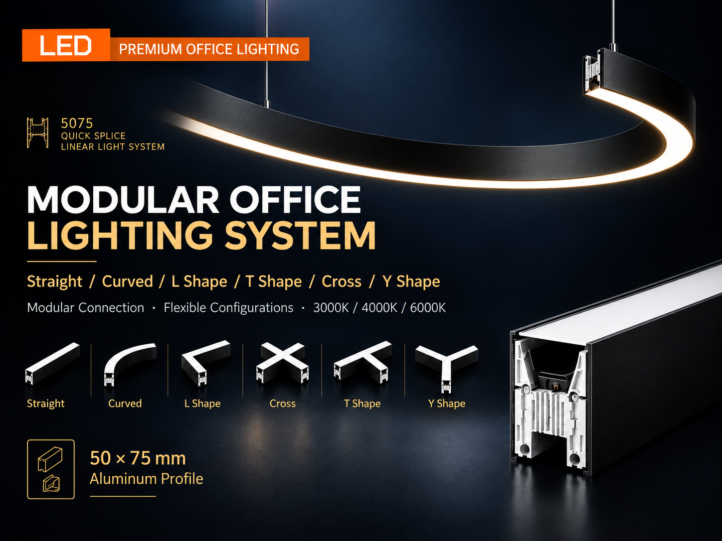 75 adjustable series pendant light